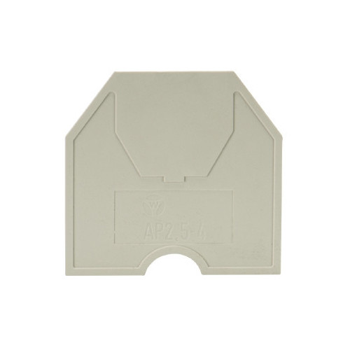 Wieland, 07.311.0255.0, AP 6, End Plate, Grey, To Suit WK Terminals 6.0mm