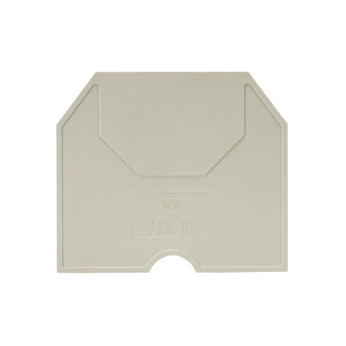 Wieland, 07.311.6655.0, APN 10, End Plate, Grey, To Suit WKN Terminals 10.0mm