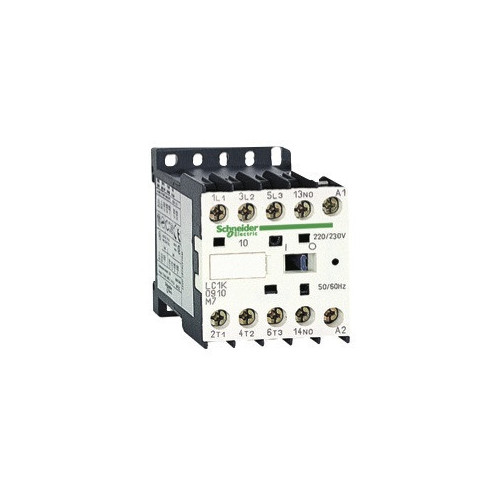 Schneider Electric, LP1K0610MD, Minature Contactor AC3 6A 2.2kW 3 x N/O Main Poles 1 x N/O Aux 220V DC Coil