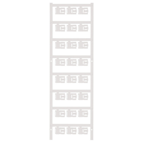 Weidmuller, 1062000000, SFC2.5/12MCNEWS, SlimFix Clip, Conductor and cable markers, 4 - 6 mm, 12 x 9.3 mm, white (24 Per CARD; 5 Cards per box ),
