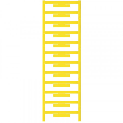 Weidmuller, 1112920000, WAD5MCNEGE, Group markers, Cover, 33.3 x 5 mm, Pitch in mm (P): 5.00 yellow (12 PER CARD ; 4 CARDS PER PACK),
