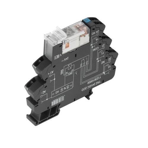 Weidmuller, 1123610000, TRZ24VDC2CO, Std all-or-nothing relay,