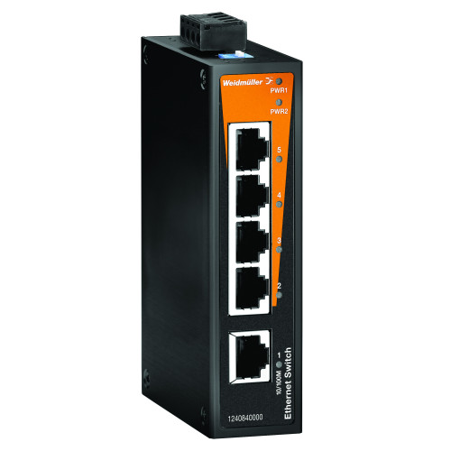 Weidmuller, 1240940000, IE-SW-VL08MT-8TX, Network-switch, Managed, Fast Ethernet, Number of ports: 8 x RJ45 - SERIAL No.****,