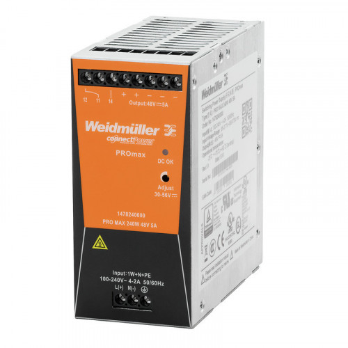 Weidmuller, 1478130000, PROMAX240W24V10A, AC-power supply,