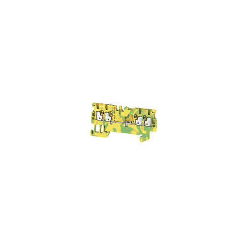 Weidmuller, 1552660000, A4C1.5PE, A Series, Green/Yellow, Earth, 1.5mm², 4 Conductor, Through Terminal, Push-in,