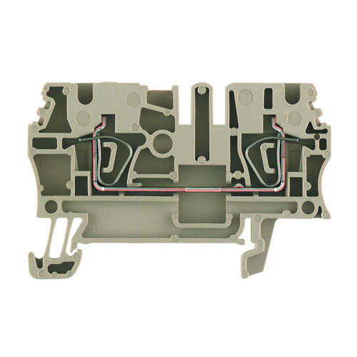 Weidmuller, 1636780000, ZDU2.5OR, Feed-through terminal block, Tension clamp connection, 2.5 mmÂ², 800 V, 24 A, Orange,