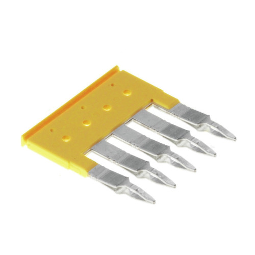 Weidmuller, 1608980000, ZQV4/5GE, Cross-connector, Yellow, 5 Way,