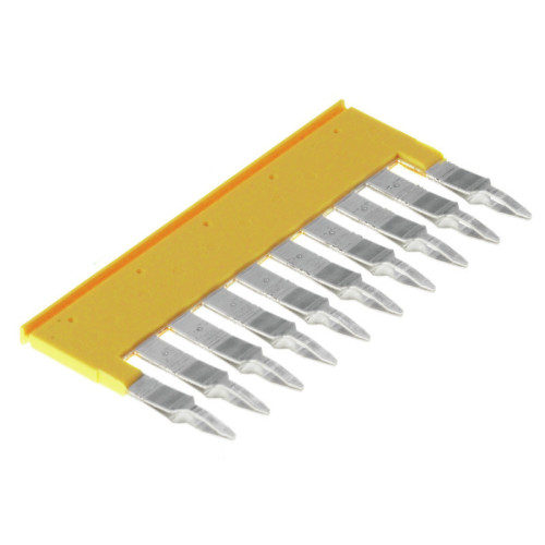 Weidmuller, 1609030000, ZQV4/10GE, Cross-connector, Yellow, 10 Way,