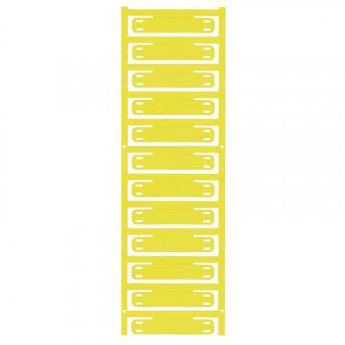 Weidmuller, 1860150000, SFX11/60MCNEGE, SlimFix X, Conductor and cable markers, 7 - 40 mm, 60 x 11 mm, yellow ( 12 per card, 5 cards per box ),