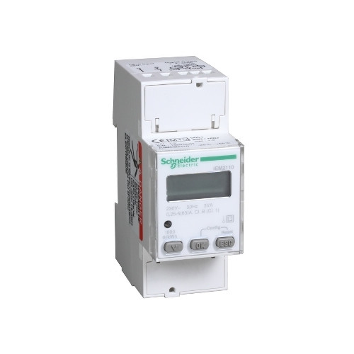 Schneider Electric, A9MEM2110, 1 Phase kWh meter 63A Pulse MID Din Rail Mount