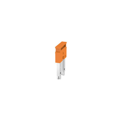 Weidmuller, 2497290000, ZQV16N/2, 2 Pole Push In Cross Connector, Orange,