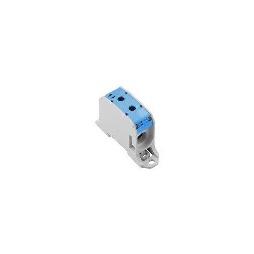 Weidmuller, 2502660000, WPD131, Blue Distribution Block, 155 Amps, 1000V AC/DC, Incomming 1x95mm², Outgoing 1x95mm² + 1x10mm²,