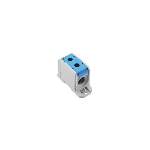 Weidmuller, 2502860000, WPD133, Blue Distribution Block, 520 Amps, 1000V AC/DC, Incomming 1x300mm², Outgoing 1x300mm² + 1x10mm²,