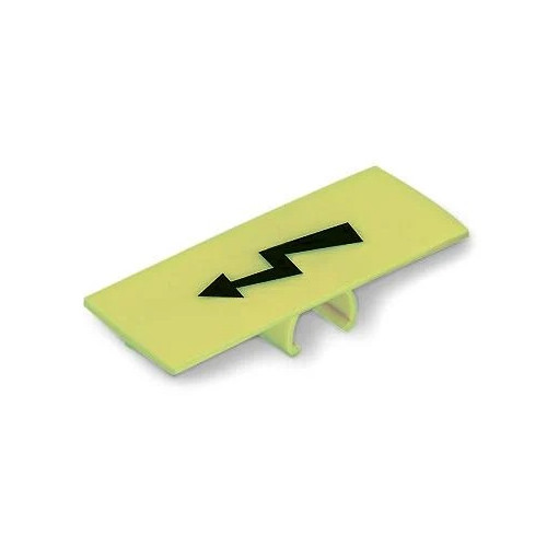 Wago, 285-440, Protective Warning Marker, With High Voltage Symbol, For 50mm Power Cage Terminals