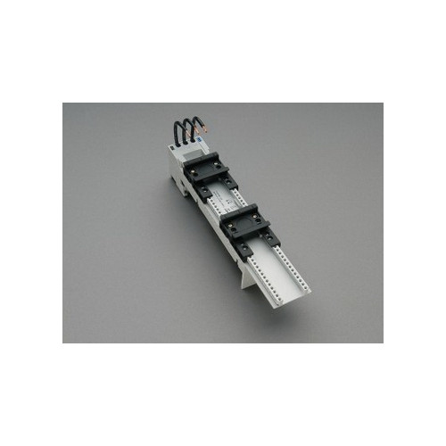 Wohner, 32433, Busbar Adapter, Extended, 3 Pole, 25 Amps, 45mm Wide, 2 x Adjustable Mounting Rails, 4mm² Connection Leads,