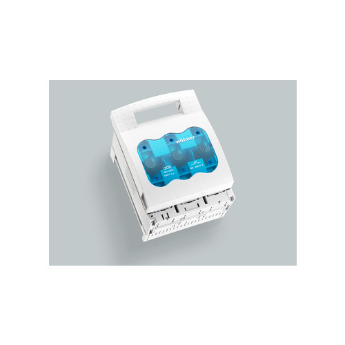 Wohner, 33600, QUADRON&Acirc;&reg; 60 Classic, NH Fuse Holder, 3 Pole, Size 1, 250 Amp, Box Terminal Connection