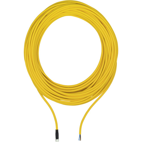 PILZ, 533131, PSEN Cable, 10m, Connection Cable 10 Metres Long, M8 4-pin Straight Socket, A-coded, To Open Ended Cable, Yellow RAL1003 PUR Cable, Drag Chain Suitable