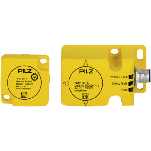 PILZ, 540000, PSEN cs1.1p & PSEN cs1.1, RFiD Safety Switch, 2 x Safe SC outputs, M12 8-pin Male Connector, 4 Actuation Directions, IP67