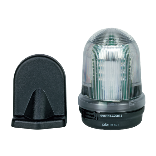 PILZ, 620015, PIT si2.1, LED Muting Lamp, 90mm Ø, 24V DC, 4 Watt, IP65, Base or Wall Bracket Mounting,