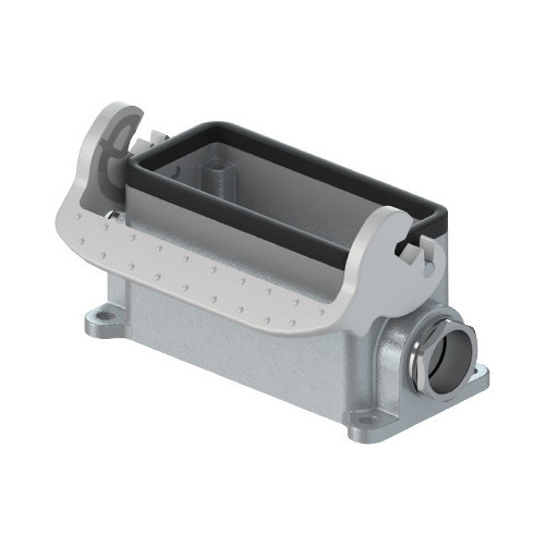 Wieland, 71.330.1635.0, BAS GUT GL 16 M25 50 A0, Revos BASIC, Closed-Bottom Base, Size 16, Single Locking Lever, C/W 2 x M25 Entry Cable Gland Ã˜ 7.5 - 19mmÂ², IP54, Without Dust Cover