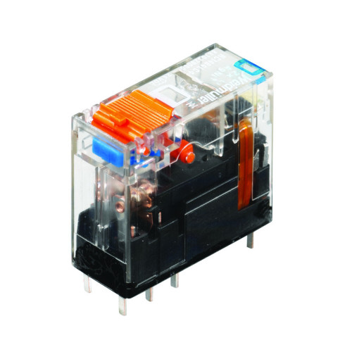 Weidmuller, 8870030000, RCI484024, RIDERSERIES RCI, Relay, Number of contacts: 2, CO contact with test button AgNi 90/10, Rated control voltage: 24 V DC, Continuous current: 8 A, Plug-in conn