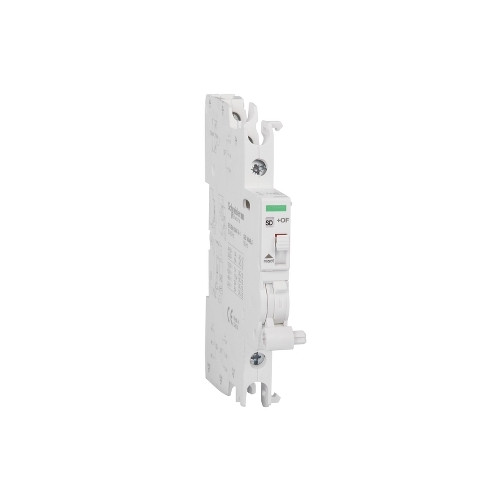 Schneider Electric, A9A26929, Acti9, Auxiliary Fault Contact, iOF/SD+OF, Double OC or Fault Contact, 2 C/O, AC/DC,