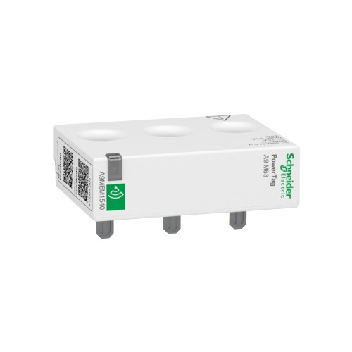 Schneider Electric, A9MEM1540, Acti9, Energy Sensor, PowerTag, Monoconnect, 63 Amp, 3 Pole, Wire Top & Bottom Position