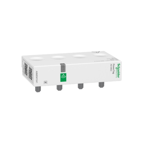 Schneider Electric, A9MEM1541, Acti9, Energy Sensor, PowerTag, Monoconnect, 63 Amp, 4 Pole + N, Top Position