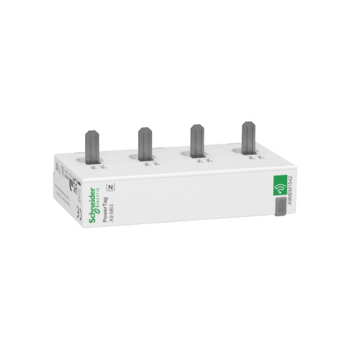 Schneider Electric, A9MEM1542, Acti9, Energy Sensor, PowerTag, Monoconnect, 63 Amp, 4 Pole + N, Bottom Position