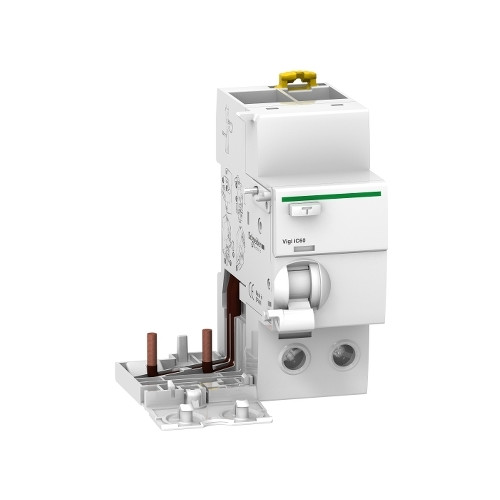 Schneider Electric, A9V01263, Acti9, iC60 Vigi, AC Type, RCD Block, 2 Pole, 63Amp, 30mA Rated Residual Current Trip