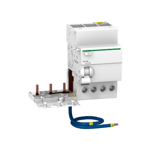 Schneider Electric, A9V02763, Acti9, iC60 Vigi, A Type, RCD Block, 3 Pole + N, 63Amp, 30mA Rated Residual Current Trip