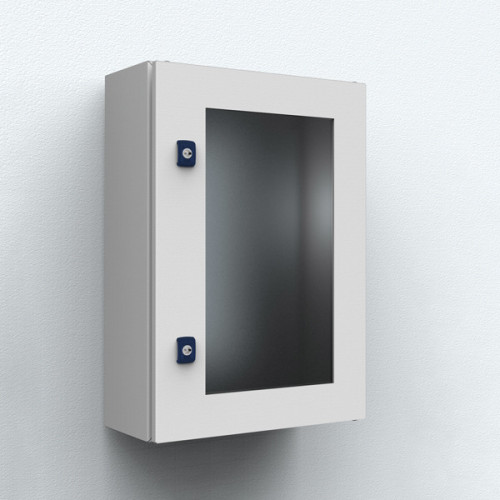 nVent Hoffman, ADC12060R5, Glazed Door, Clear 4mm Safety Glass, 1200mm High x 600mm Wide, RAL7035,
