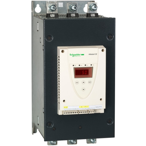 Schneider Electric, ATS22C25Q, Altistart ATS22, Built In Bypass, Control Voltage 230V AC, Supply Voltage 230 - 440V AC, 250 Amps, 132 kW