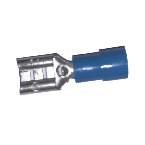 Cembre, BF-F408, Halogen Free Insulated Crimp, Female Disconnect, Cable Entry 1.5 - 2.5mmÂ², (BLUE) Tab Size 4.8 x 0.8mm, Pack of 100,