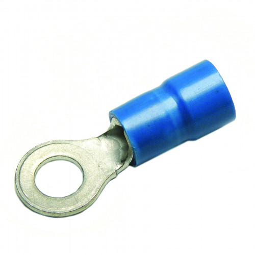 Cembre, BF-M7, PVC Insulated Crimp, Ring, Cable Entry 1.5 - 2.5mm², (BLUE) Stud Ø 7.2mm, Pack of 100,
