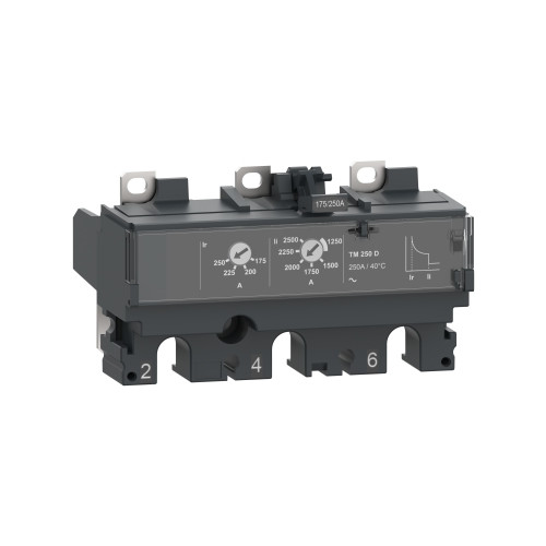 Schneider Electric, C253TM200, Trip Unit, Thermal-magnetic TM-D, 200 Amp, 3 Pole, 3 Pole Protected, L.I Protection