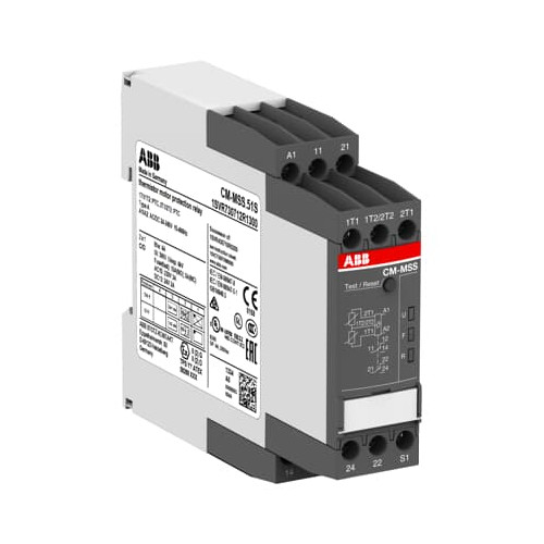ABB, CM-MSS.51S, Therm. motor protec. relay 2x1c/o, 24-240VAC/DC