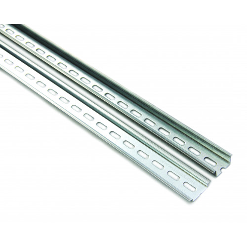 TLA, TS35, Plain Deep Din Rail, Height 35mm, Depth 15mm, Galvanic Zinc Plated Steel,