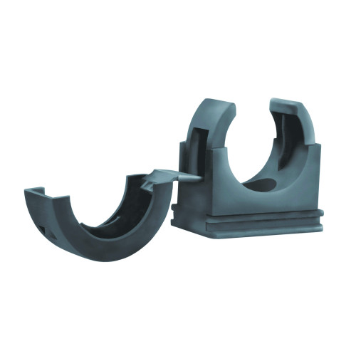 Flexicon, FCL Nylon PA66 Conduit Clip C/W Integral Lid, To Suit 16mm Ã˜ Nylon Type Conduits (Pack 10)