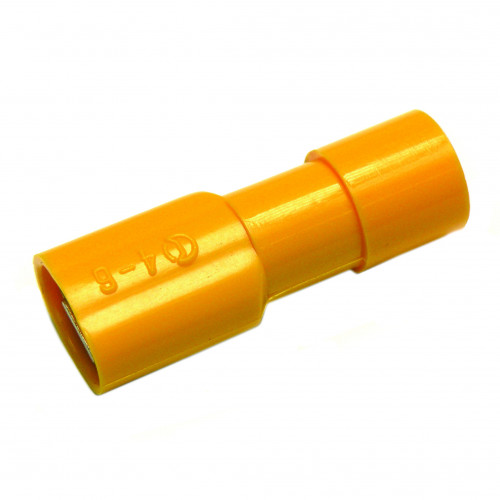 Cembre, GF-F608, Halogen Free Insulated Crimp, Female Disconnect, Cable Entry 4.0 - 6.0mmÂ², (YELLOW) Tab Size 6.35 x 0.8mm, Pack of 100,