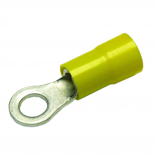 Cembre, GF-M3, PVC Insulated Crimp, Ring, Cable Entry 4.0 - 6.0mmÂ², (YELLOW) Stud Ã˜ 3.2mm, Pack of 100,