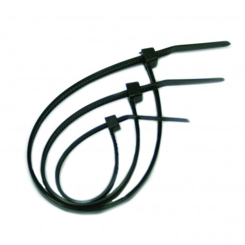 Hellerman, Cable Tie, Nylon Polyamide 6.6, Black, 100mm x 2.5mm, Pack of 100