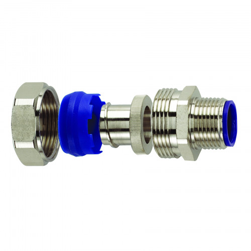 Flexicon, LTP Nickel Plated Brass, Fixed Type, External M32 Threaded Gland, To Suit LTP32 Conduits, IP66/67/68/69K