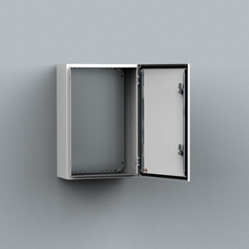 nVent Hoffman, MAS1006026PER5, Enclosure 1000H x 600W x 260D IP66 RAL7035 Witout Mounting Plate