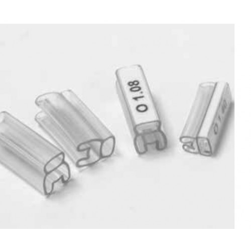 ***OSBOLETE USE PM-0450420*** Cembre, PM-0450421, 15mm, Clear, PVC Holder, For MG-TPM Cable Tags, Fits Cable Diameter, 10mm²-25mm², (Pack 500),