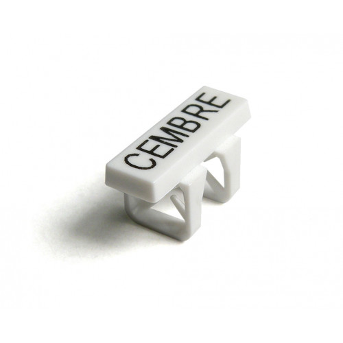 Cembre, MG-TDM-0140190, 4101880, 4 x 12mm, White, Clip On Cable Tag, Fits 0.5mm²-1.5mm² (Pack 1320)