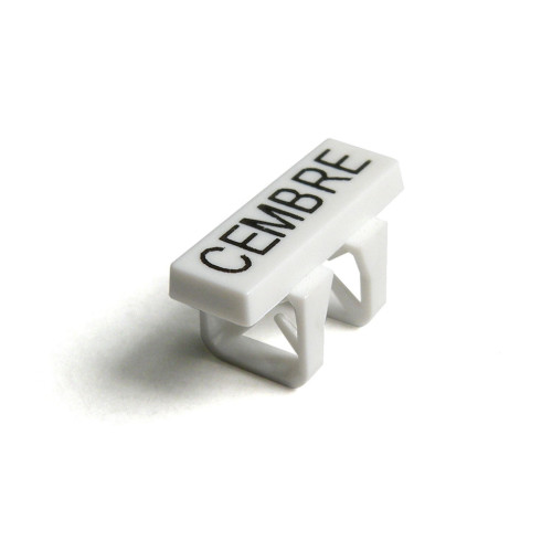 Cembre, MG-TDM-0140191, 4101881, 4 x 16mm, White, Clip On Cable Tag, Fits 1.6-3.25mm (Pack 800)