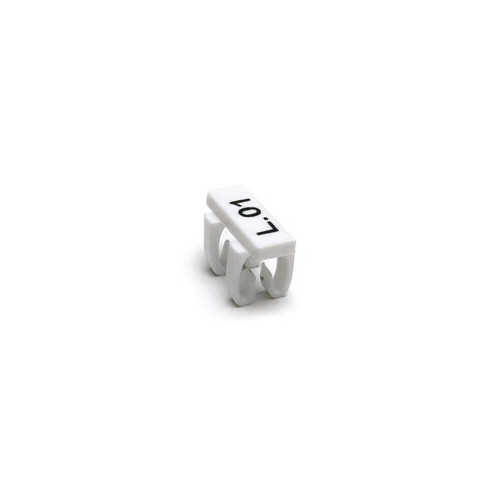 Cembre, MG-TDMO-0340591, 4101889, 4 x 16mm, White, Clip On Cable Tag, Fits 4.0-4.6mm (Pack 560)