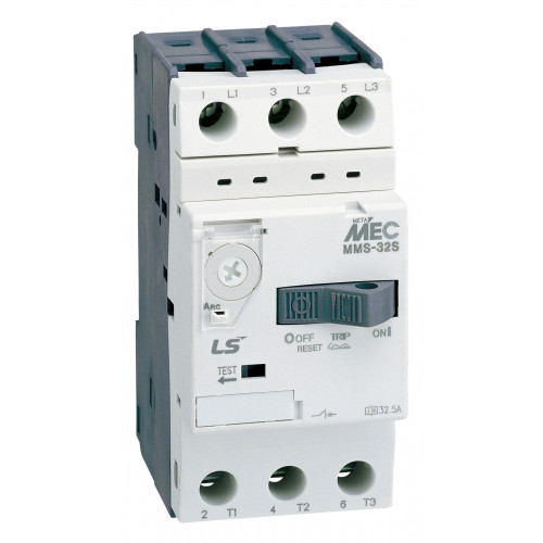 LS ELECTRIC, MMS32S4, Thermal Magnetic Circuit Breaker, Toggle Lever, (2.5 - 4A Setting Range)