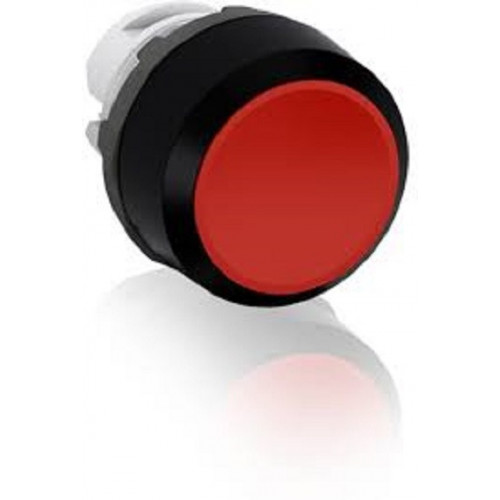 ABB, MP1-10R, 1SFA611100H1001, Modular, 22mm Ã˜ Mounting, Red Flush Pushbutton, Black Plastic Bezel, Momentary Action
